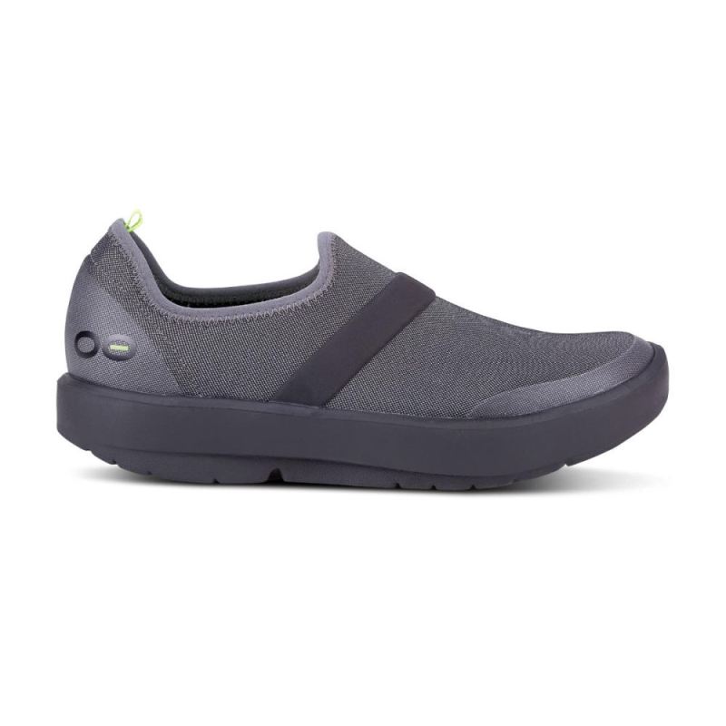 Oofos Women's OOmg Fibre Low Shoe - Black Gray jhAlYbMk