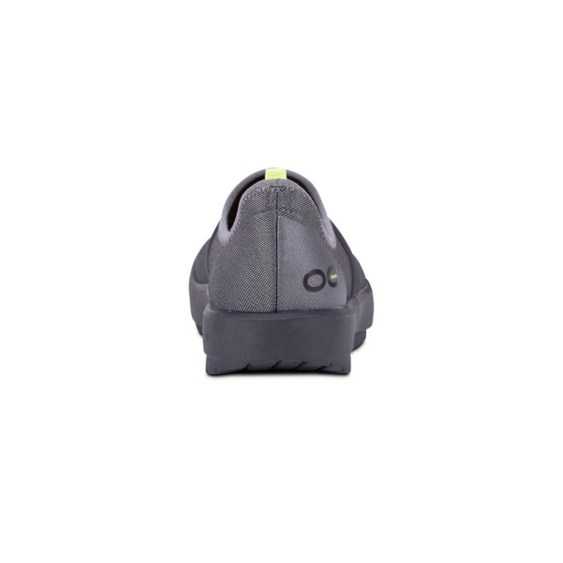 Oofos Women's OOmg Fibre Low Shoe - Black Gray jhAlYbMk