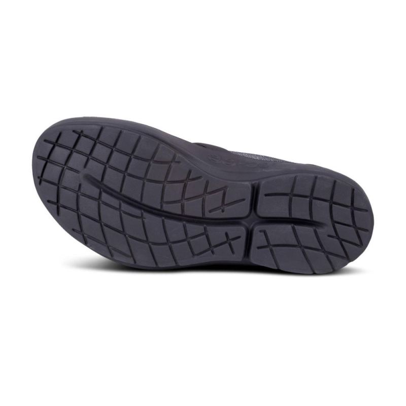 Oofos Women's OOmg Fibre Low Shoe - Black Gray jhAlYbMk