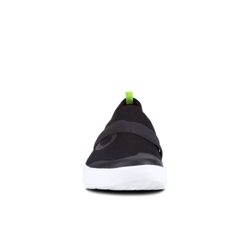 Oofos Men's OOmg Low Shoe - White & Black cC8DN15B