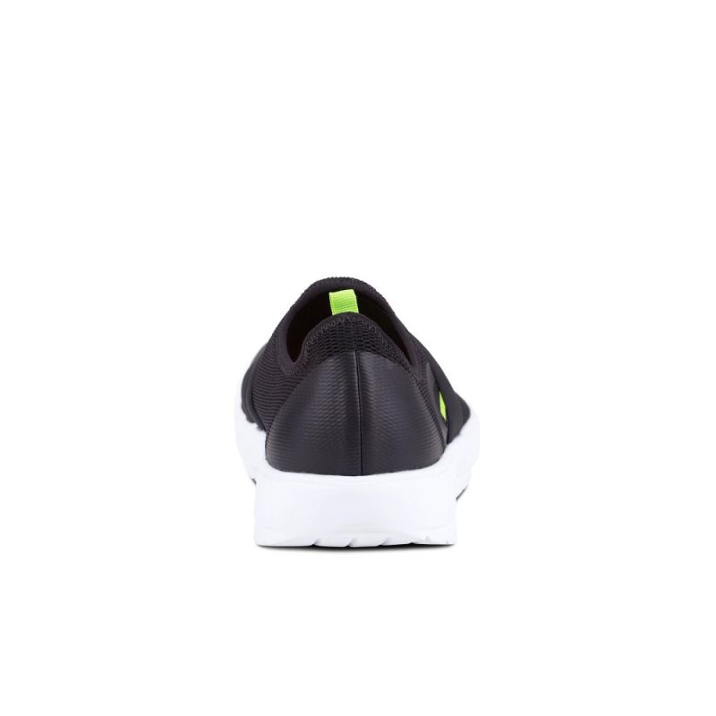 Oofos Men's OOmg Low Shoe - White & Black cC8DN15B