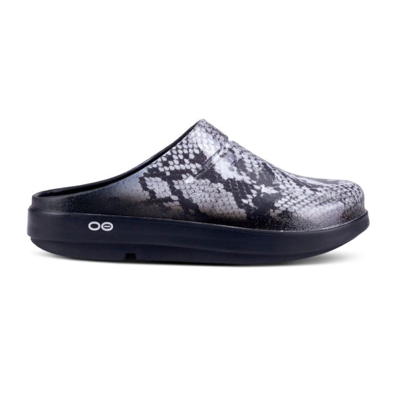 Oofos Women's OOcloog Limited Edition Clog - Snake 8rz16HR5