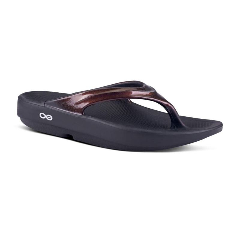 Oofos Women's OOlala Luxe Sandal - Cabernet