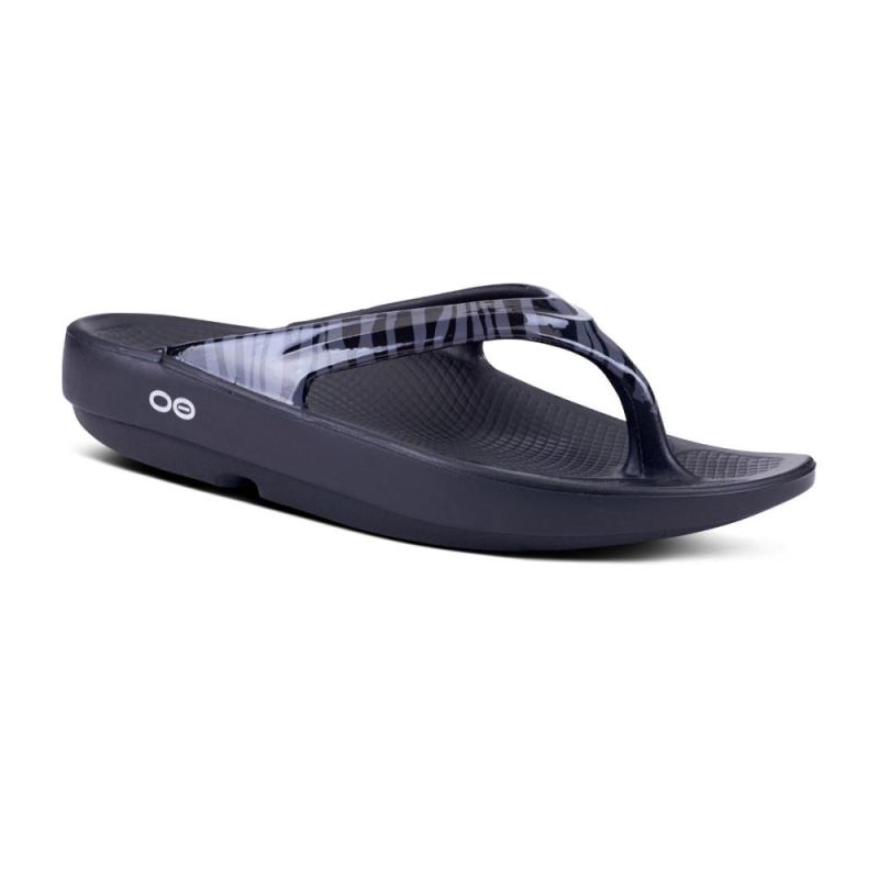 Oofos Women's OOlala Limited Sandal - Gray Zebra