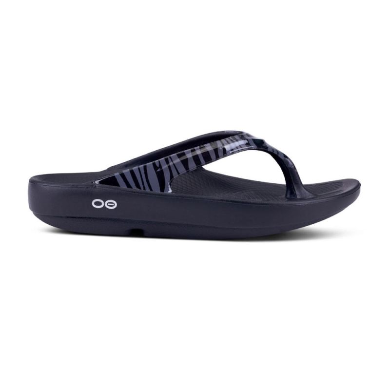 Oofos Women's OOlala Limited Sandal - Gray Zebra UbjKXCp7