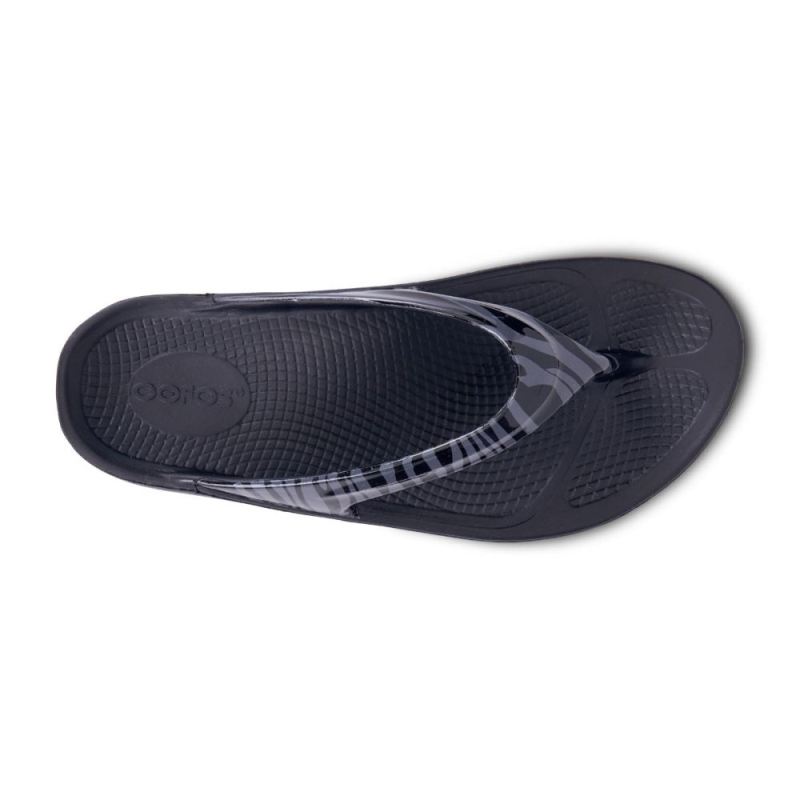 Oofos Women's OOlala Limited Sandal - Gray Zebra UbjKXCp7