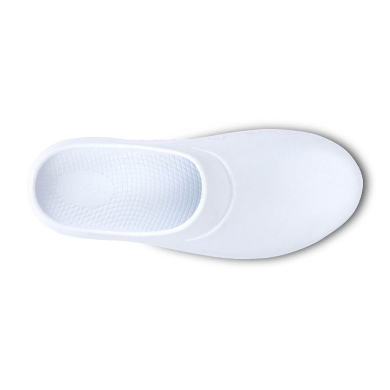 Oofos Men's OOcloog Clog - White y6D86n6W