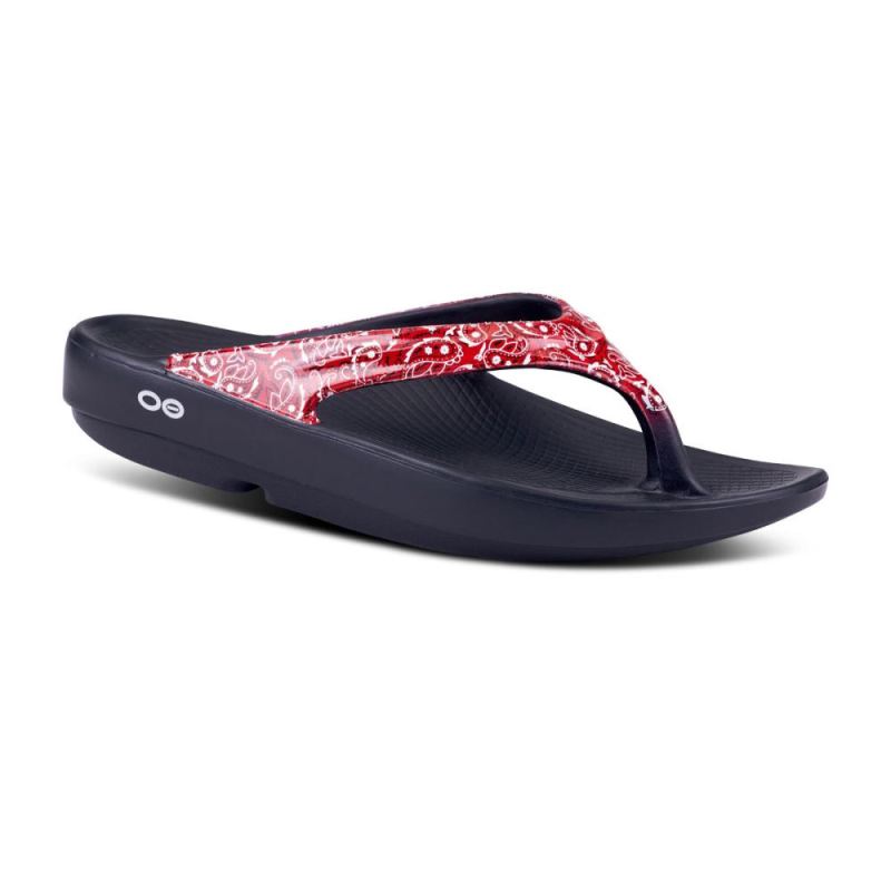 Oofos Women's OOlala Limited Sandal - Red Bandana C22vURlC