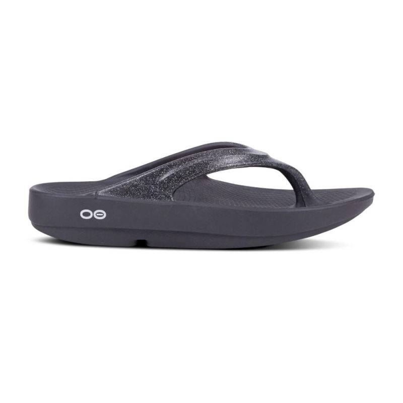 Oofos Women's OOlala Luxe Sandal - Platinum Sparkle 2u0su8Xa