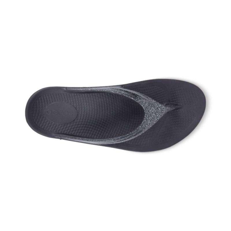 Oofos Women's OOlala Luxe Sandal - Platinum Sparkle 2u0su8Xa
