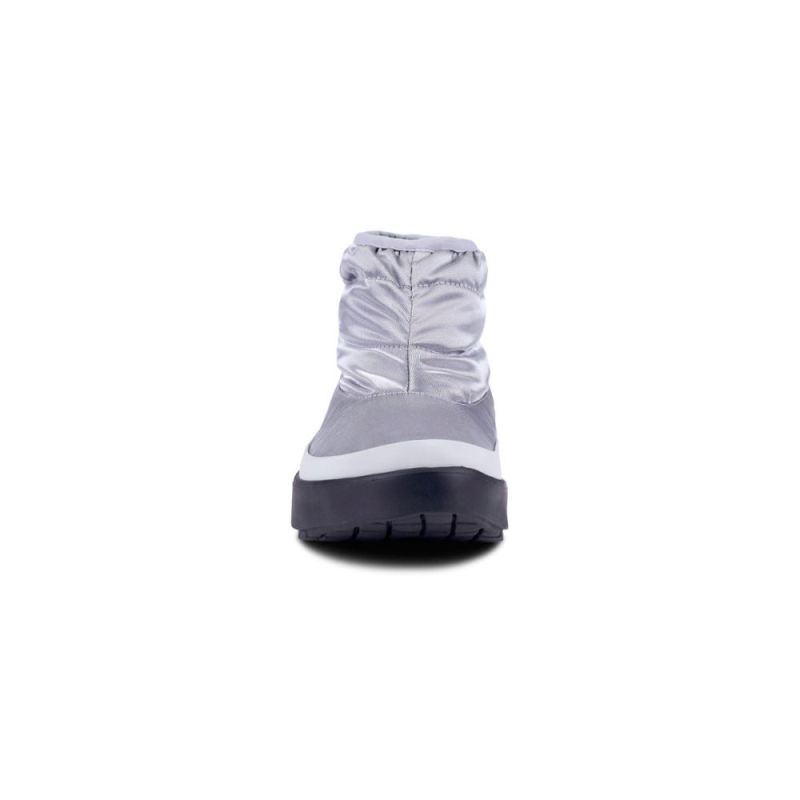 Oofos Women's OOmg Bootie - Metallic Silver itMBPzvI