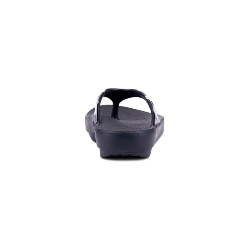 Oofos Women's OOlala Limited Sandal - Black Daisy hdvu8jJx