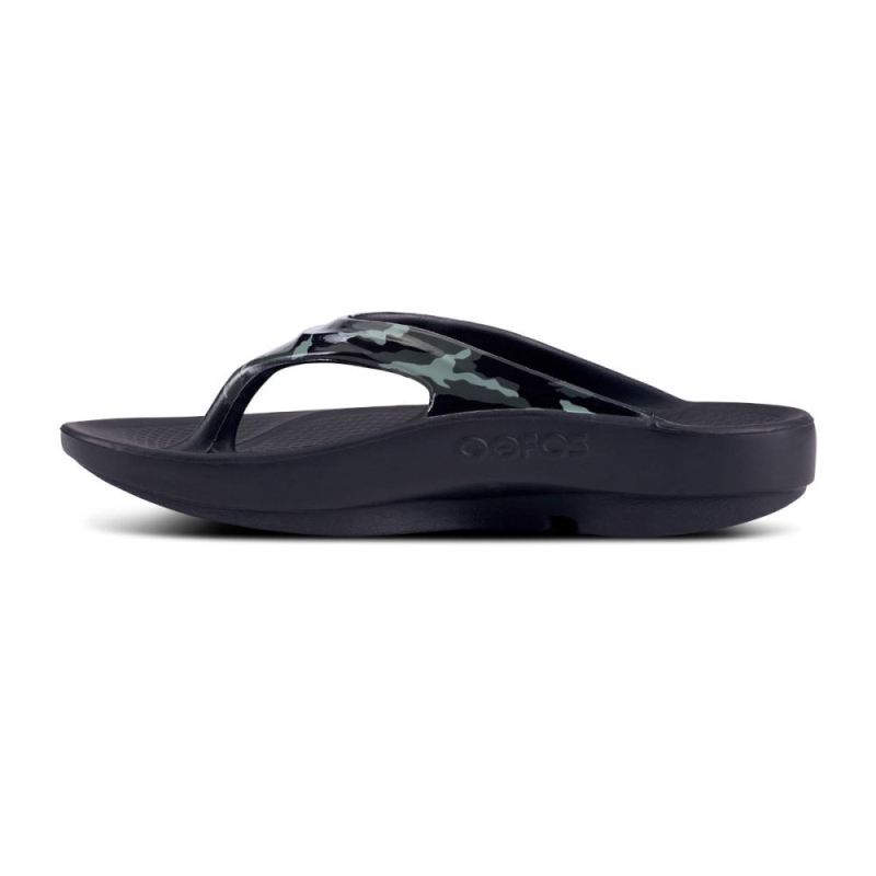 Oofos Women's OOlala Limited Sandal - Green Camo gdy0Na83