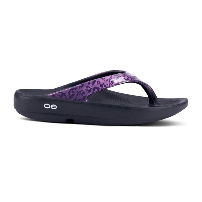 Oofos Women's OOlala Limited Sandal - Violet Leopard qs7ZwIf1