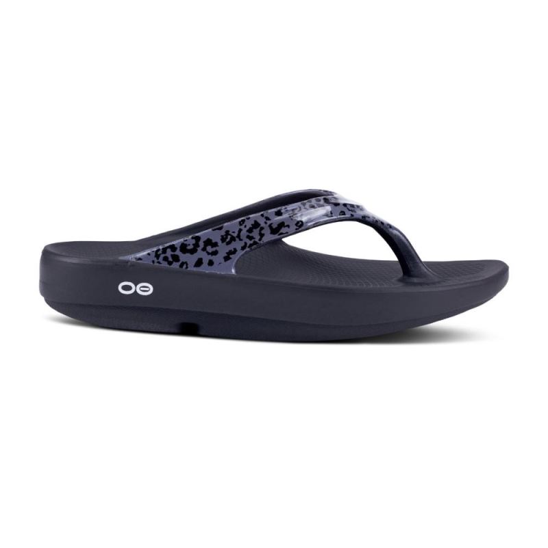 Oofos Women's OOlala Limited Sandal - Gray Leopard XTaLZi7Q