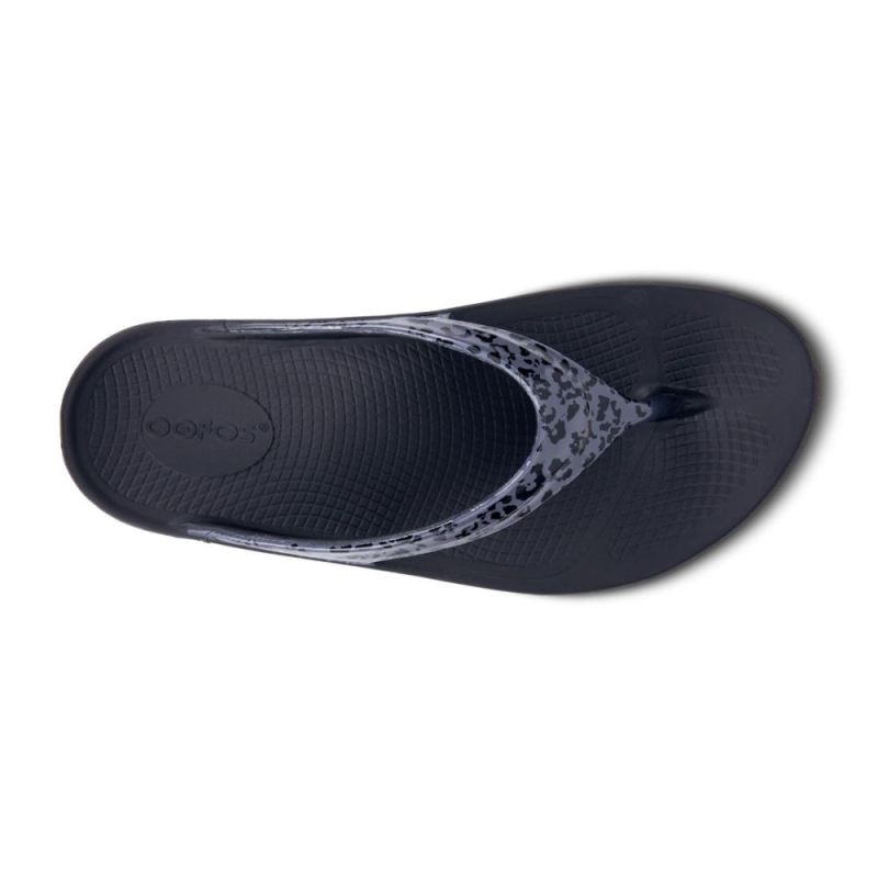 Oofos Women's OOlala Limited Sandal - Gray Leopard XTaLZi7Q