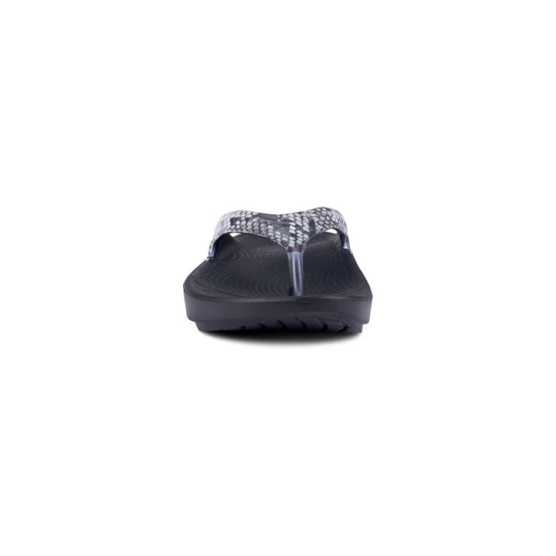 Oofos Women's OOlala Limited Sandal - Snake xKQ5MqkY