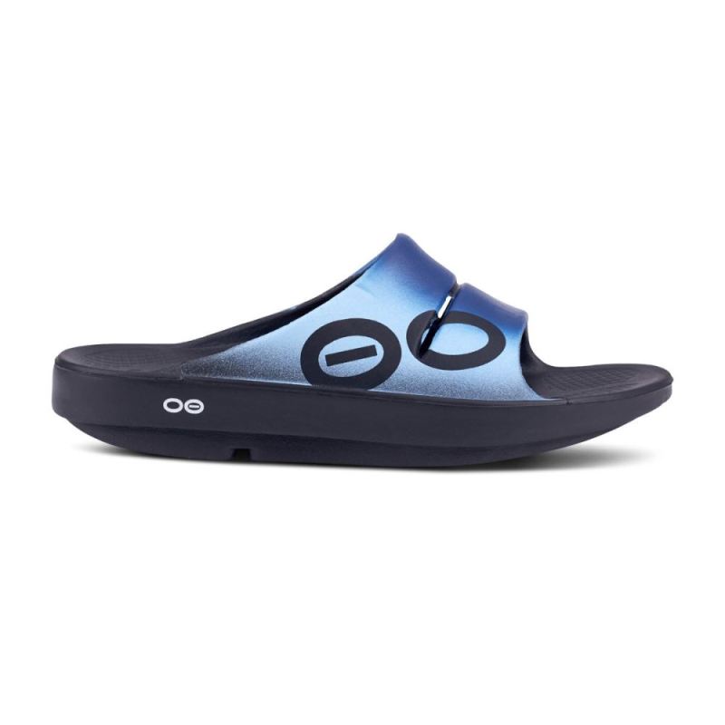 Oofos Men's OOahh Sport Slide Sandal - Azul 6pe3ZlF8