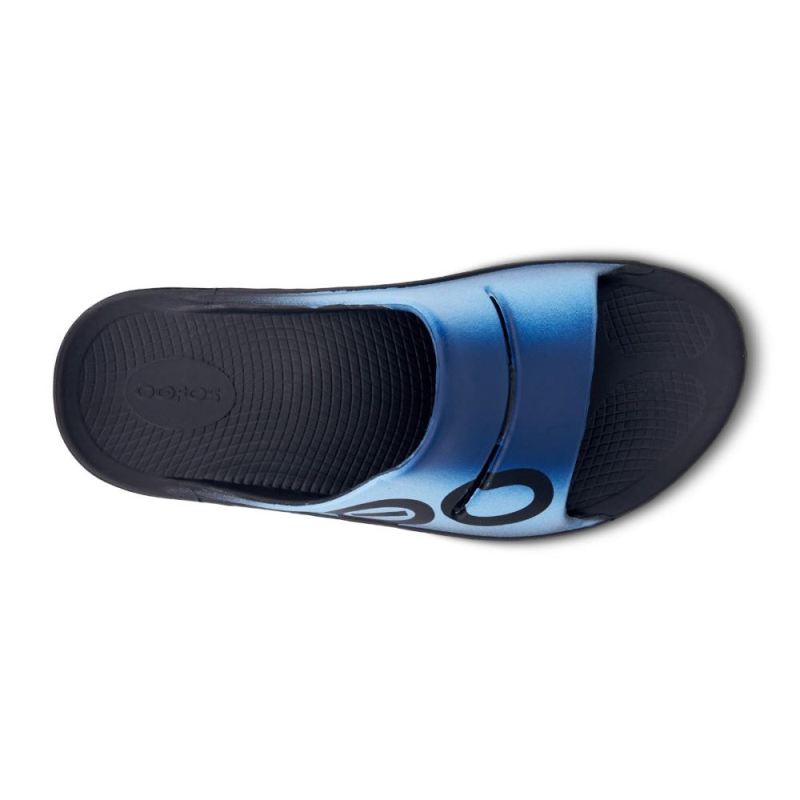 Oofos Men's OOahh Sport Slide Sandal - Azul 6pe3ZlF8