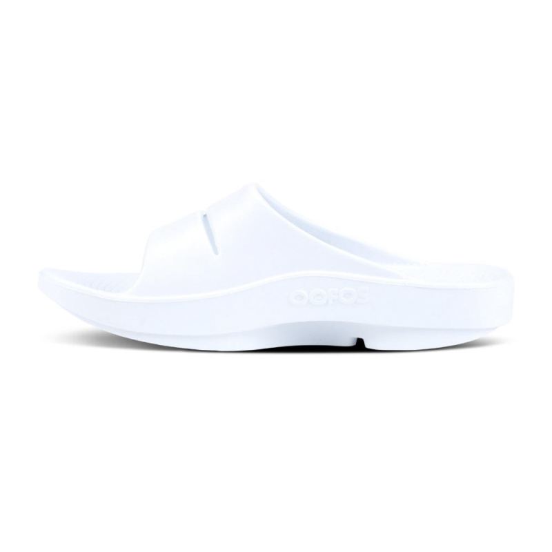 Oofos Women's OOahh Luxe Slide Sandal - White phaNDoHv
