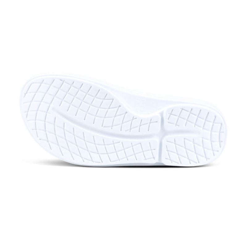 Oofos Women's OOahh Luxe Slide Sandal - White phaNDoHv