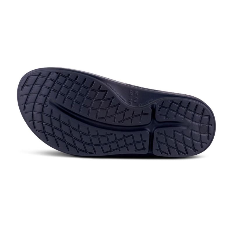 Oofos Women's OOahh Luxe Slide Sandal - Black Gator OQcZlun8