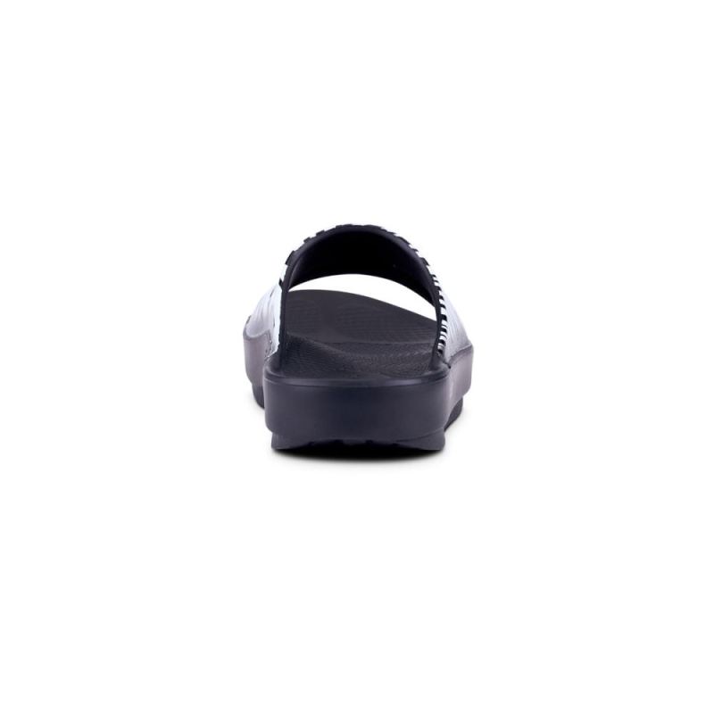 Oofos Women's OOahh Luxe Slide Sandal - Zebra ZbvTVPC5