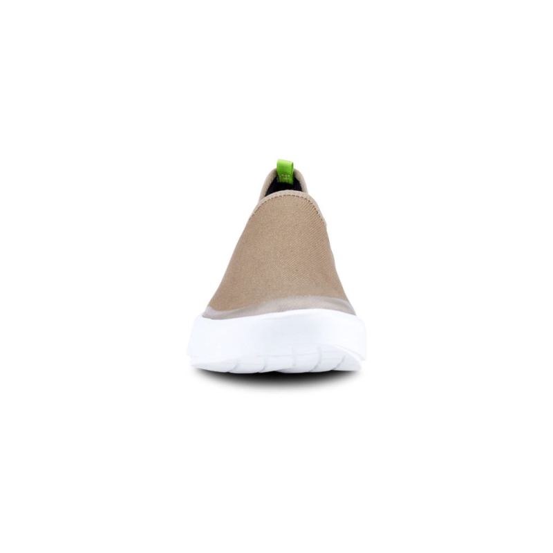 Oofos Women's OOmg eeZee Low Shoe - White Taupe 8hyKUNkA