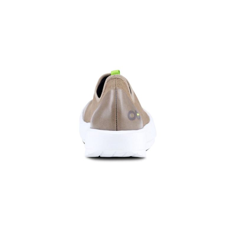 Oofos Women's OOmg eeZee Low Shoe - White Taupe 8hyKUNkA