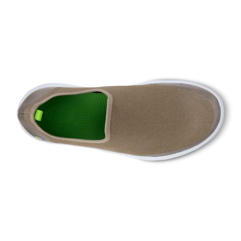 Oofos Women's OOmg eeZee Low Shoe - White Taupe 8hyKUNkA