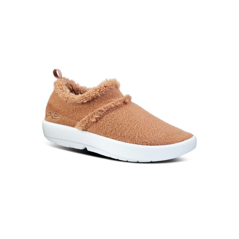 Oofos Women's OOcoozie Low Shoe -  Chestnut