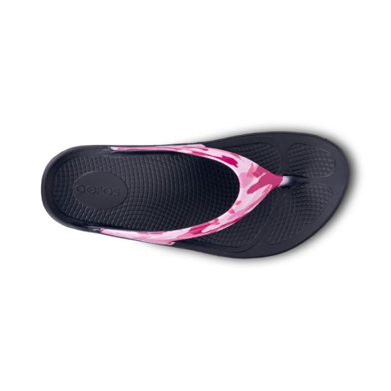 Oofos Women's OOlala Limited Sandal - Project Pink Camo 6YX4ZP39