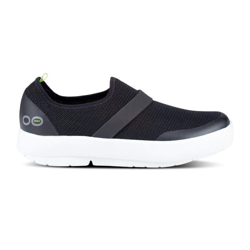 Oofos Women's OOmg Low Shoe - White Black uuVN5WOg