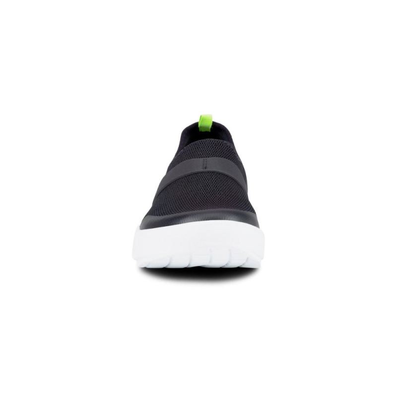 Oofos Women's OOmg Low Shoe - White Black uuVN5WOg