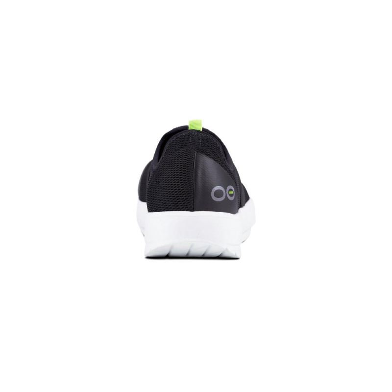 Oofos Women's OOmg Low Shoe - White Black uuVN5WOg