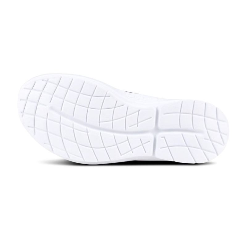 Oofos Women's OOmg Low Shoe - White Black uuVN5WOg