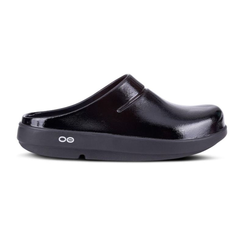 Oofos Women's OOcloog Luxe Clog - Black fcN4pV7E