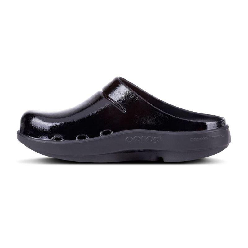 Oofos Women's OOcloog Luxe Clog - Black fcN4pV7E