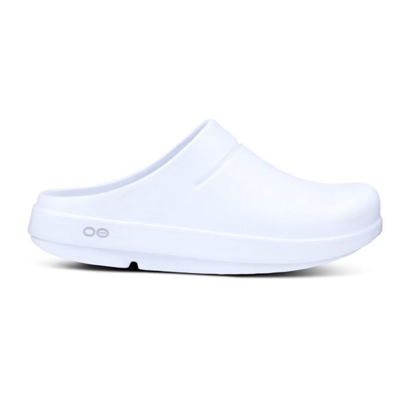 Oofos Women's OOcloog Clog - White f3a7cfAN