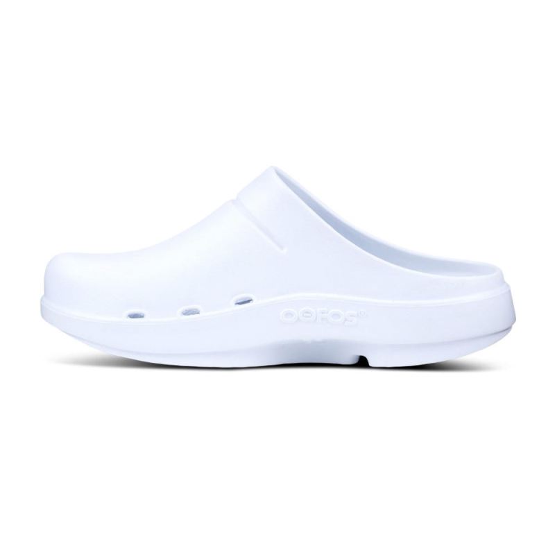 Oofos Women's OOcloog Clog - White f3a7cfAN