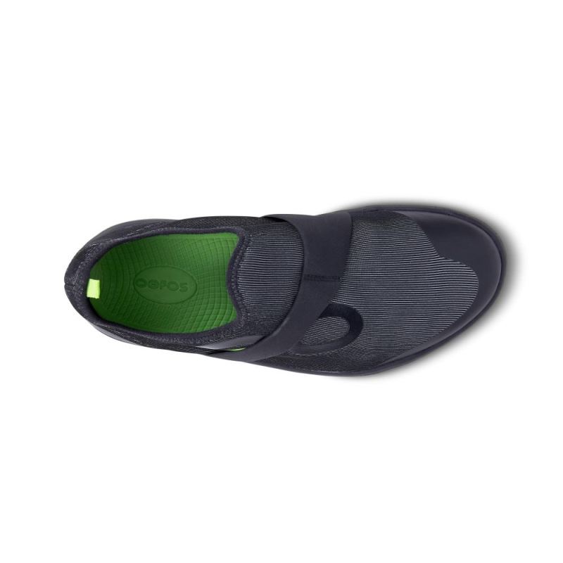 Oofos Men's OOmg Fibre Low Shoe - Black Gray U6BS2ChN