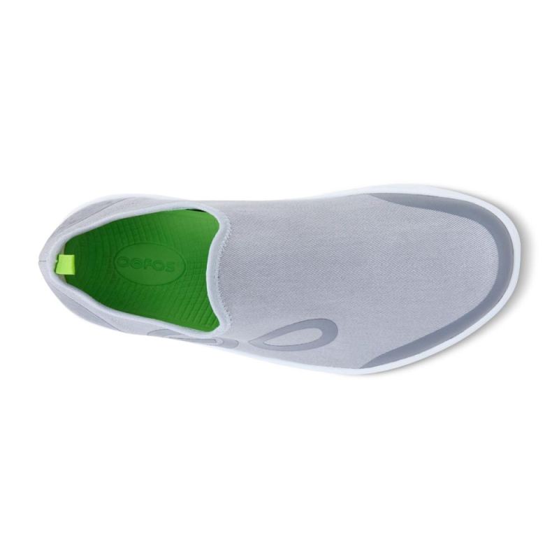 Oofos Men's OOmg eeZee Low Shoe - White Gray 2i2oUih8