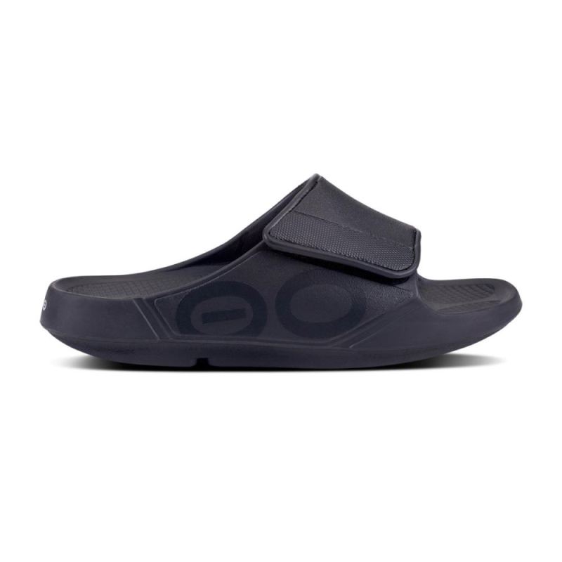 Oofos Women's OOahh Sport Flex Sandal- Matte Black W7Jui98O