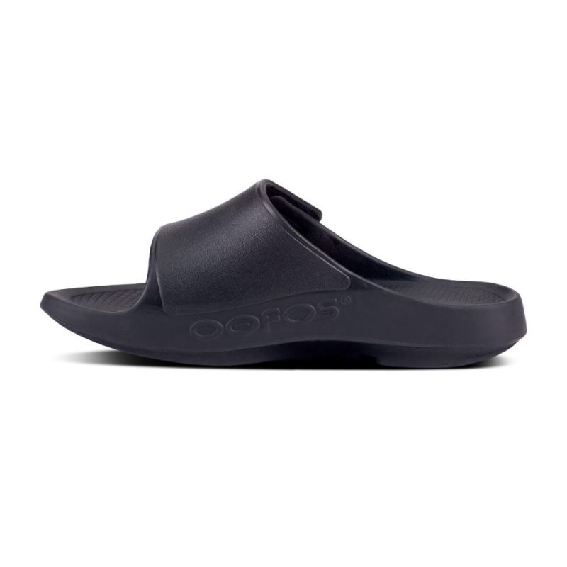 Oofos Women's OOahh Sport Flex Sandal- Matte Black W7Jui98O