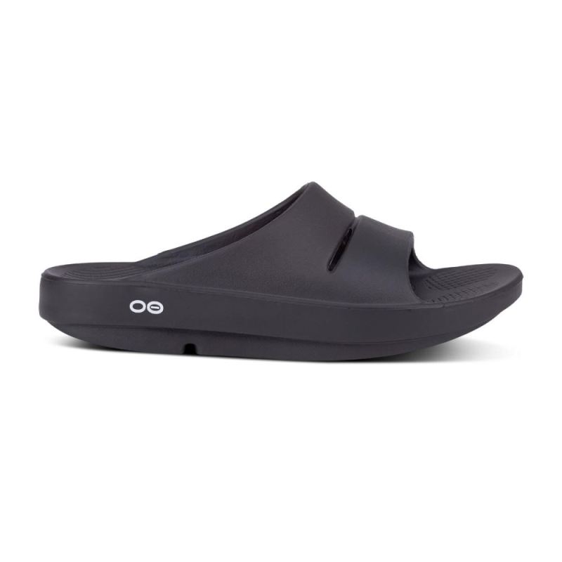 Oofos Men's OOahh Slide Sandal - Black BH113CMY