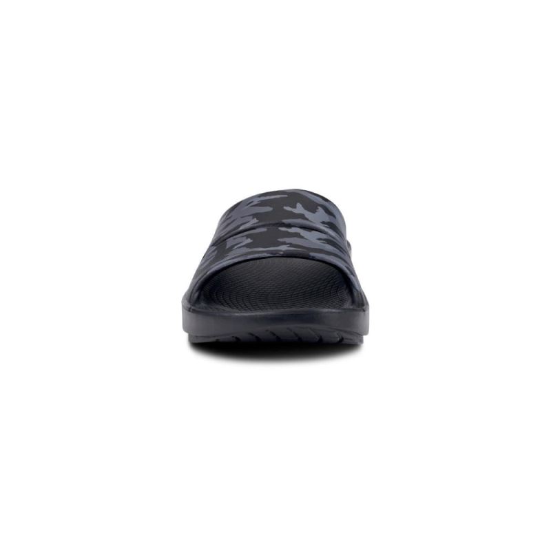 Oofos Women's OOahh Sport Slide Sandal - Black Camo awQETRnb