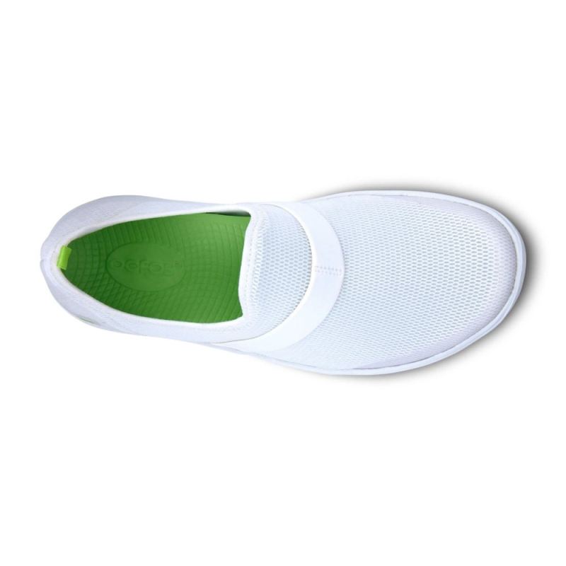 Oofos Women's OOmg Low Shoe - White 9FQD87Po
