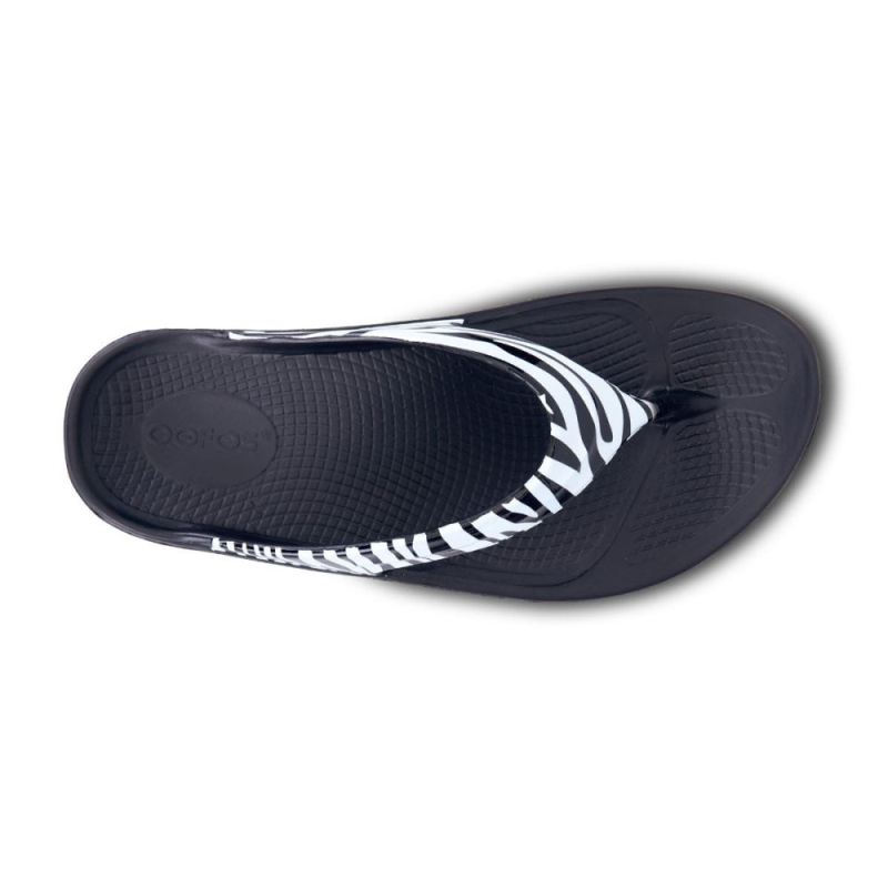 Oofos Women's OOlala Limited Sandal - Zebra rL6gxodO