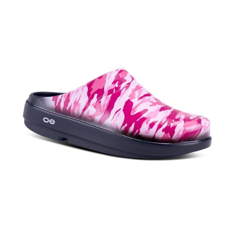 Oofos Women's OOcloog Limited Edition Clog - Project Pink Camo