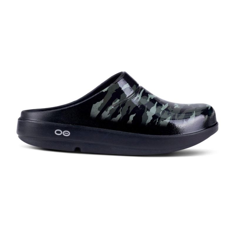 Oofos Women's OOcloog Limited Edition Clog - Green Camo NBzXk9n9